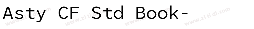 Asty CF Std Book字体转换 Asty CF Std Book字体转换